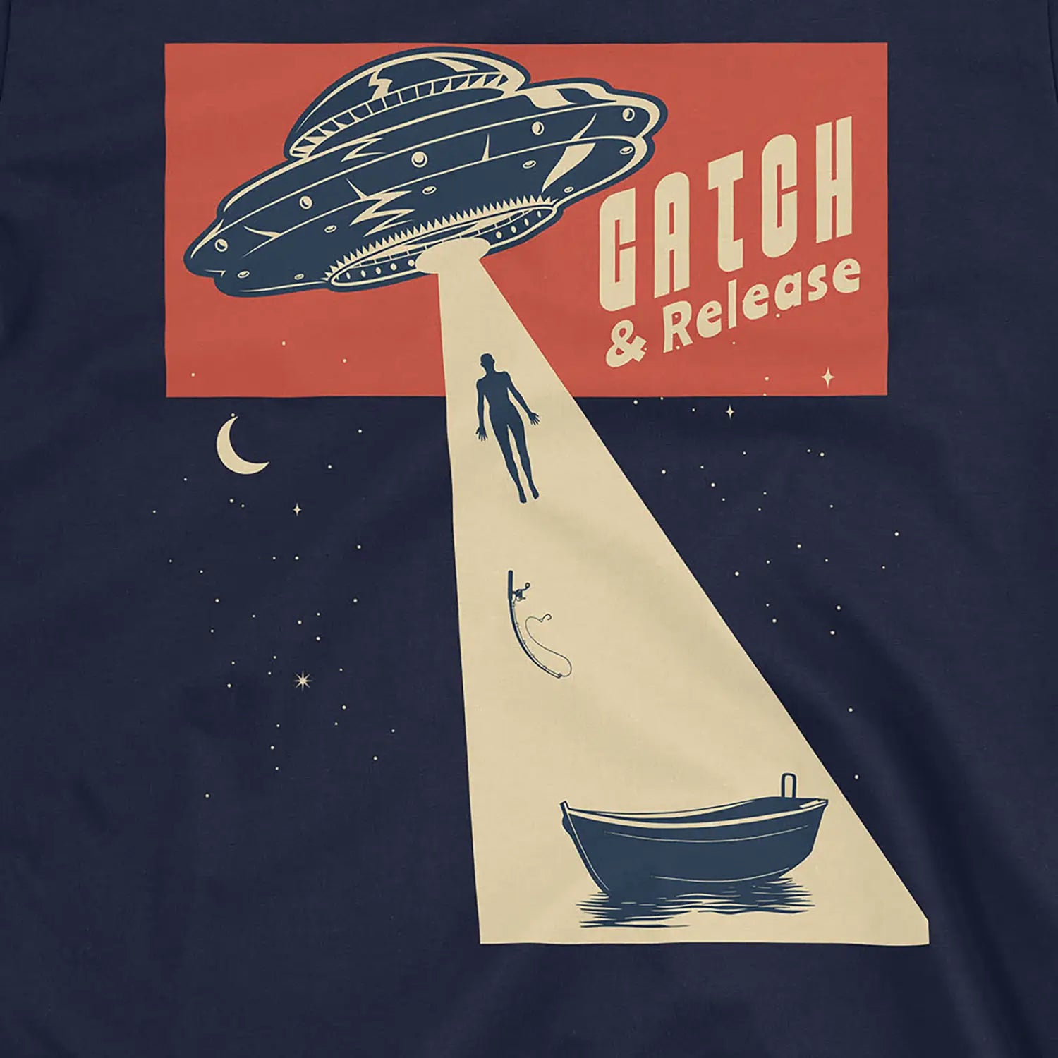 Catch & Release – UFO Edition Tee Navy T-Shirt