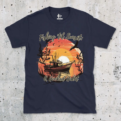 Navy, Fishing 'til Sunset Tee – fish-room