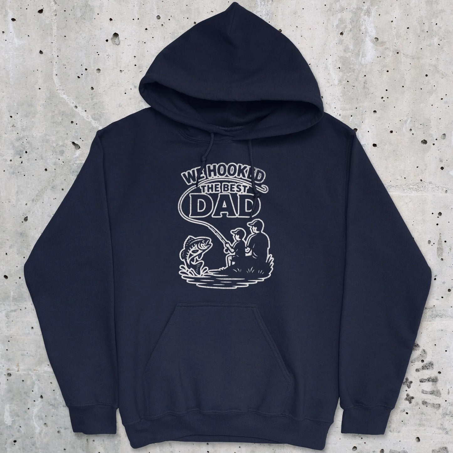 Navy, We Hooked the Best Dad Hoodie – fish-room