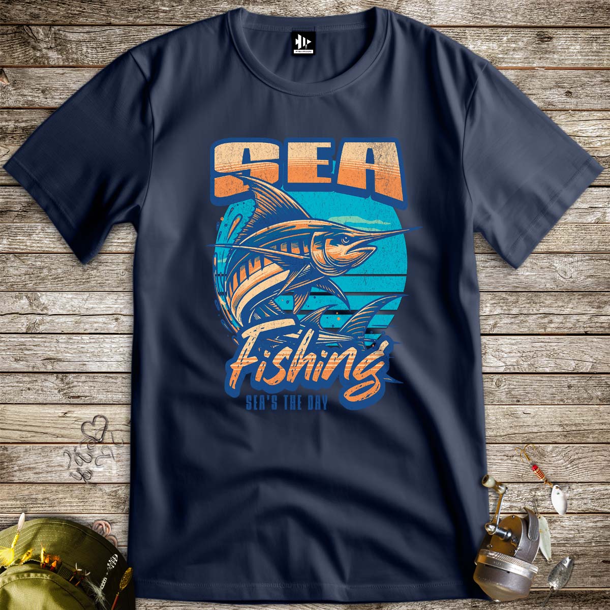 Sea Fishing, Sea's the day Tee-funny fishing t shirt-FISH-ROOM LLC