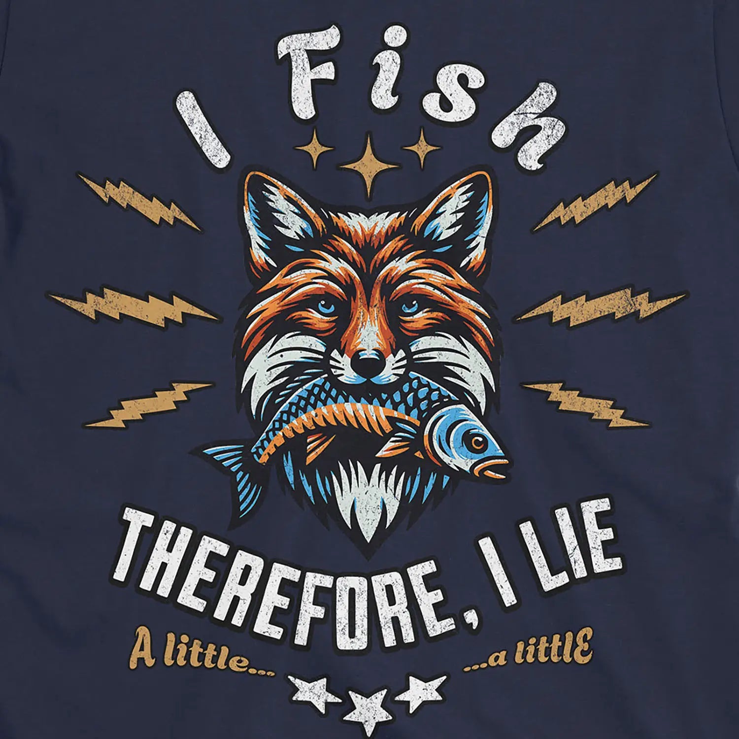 Navy, I Fish, Therefore I Lie... A Little Tee – fish-room