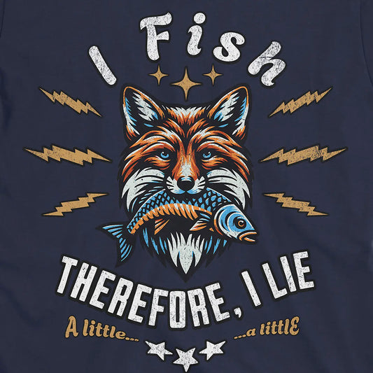 Navy, I Fish, Therefore I Lie... A Little Tee – fish-room