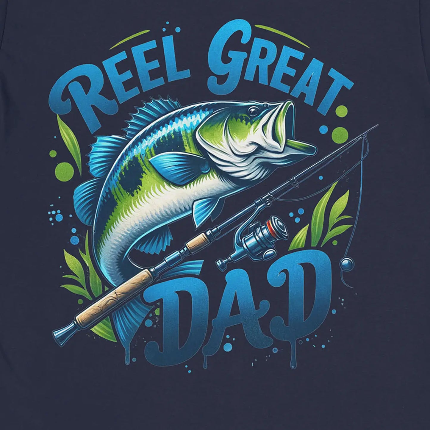 Navy, Reel Great Dad  Tee – fish-room