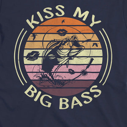 Navy, Kiss My Bass Tee – fish-room