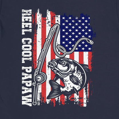 Navy, Reel Cool Papaw Tee – fish-room