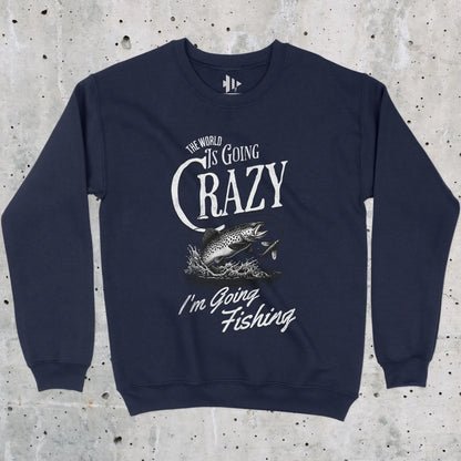 Navy, The World Is Going Crazy Sweatshirt – fish-room