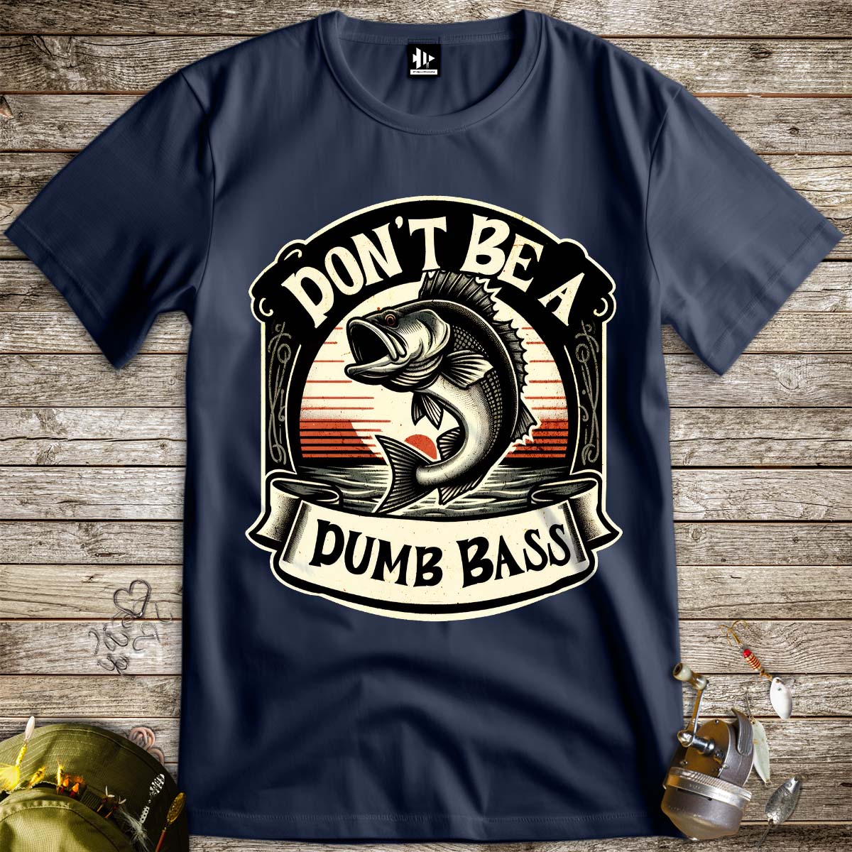 Don't Be a Dumb Bass Tee-funny fishing t shirt-FISH-ROOM LLC