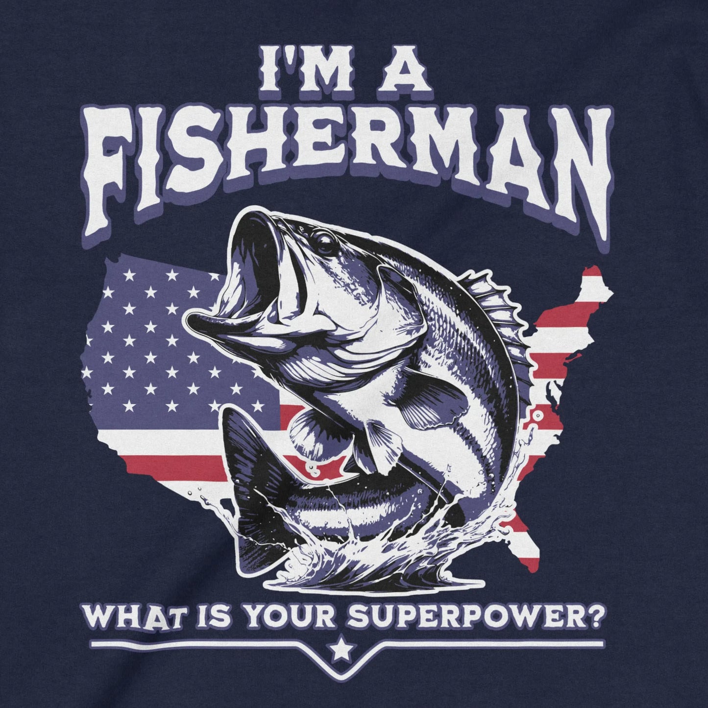 Navy, Fisherman Superpower Sweatshirt – fish-room