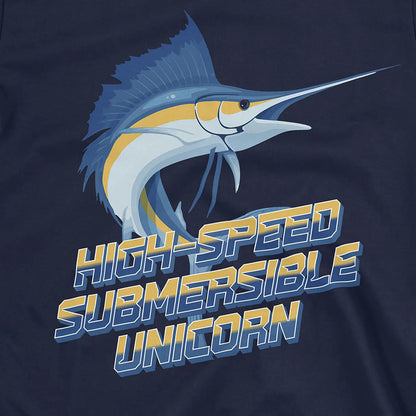 Navy, High-Speed Submersible Unicorn Tee – fish-room