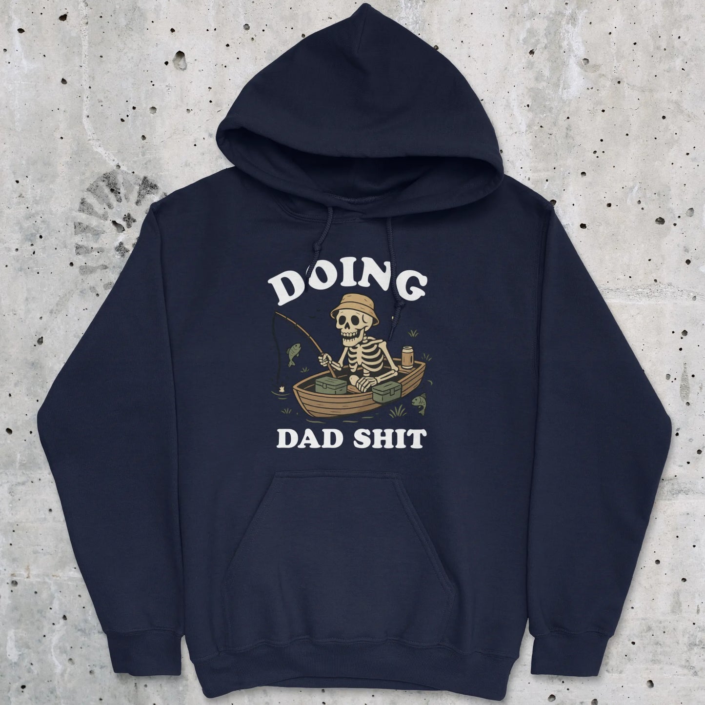 Navy, Doing Dad Shit Hoodie – fish-room