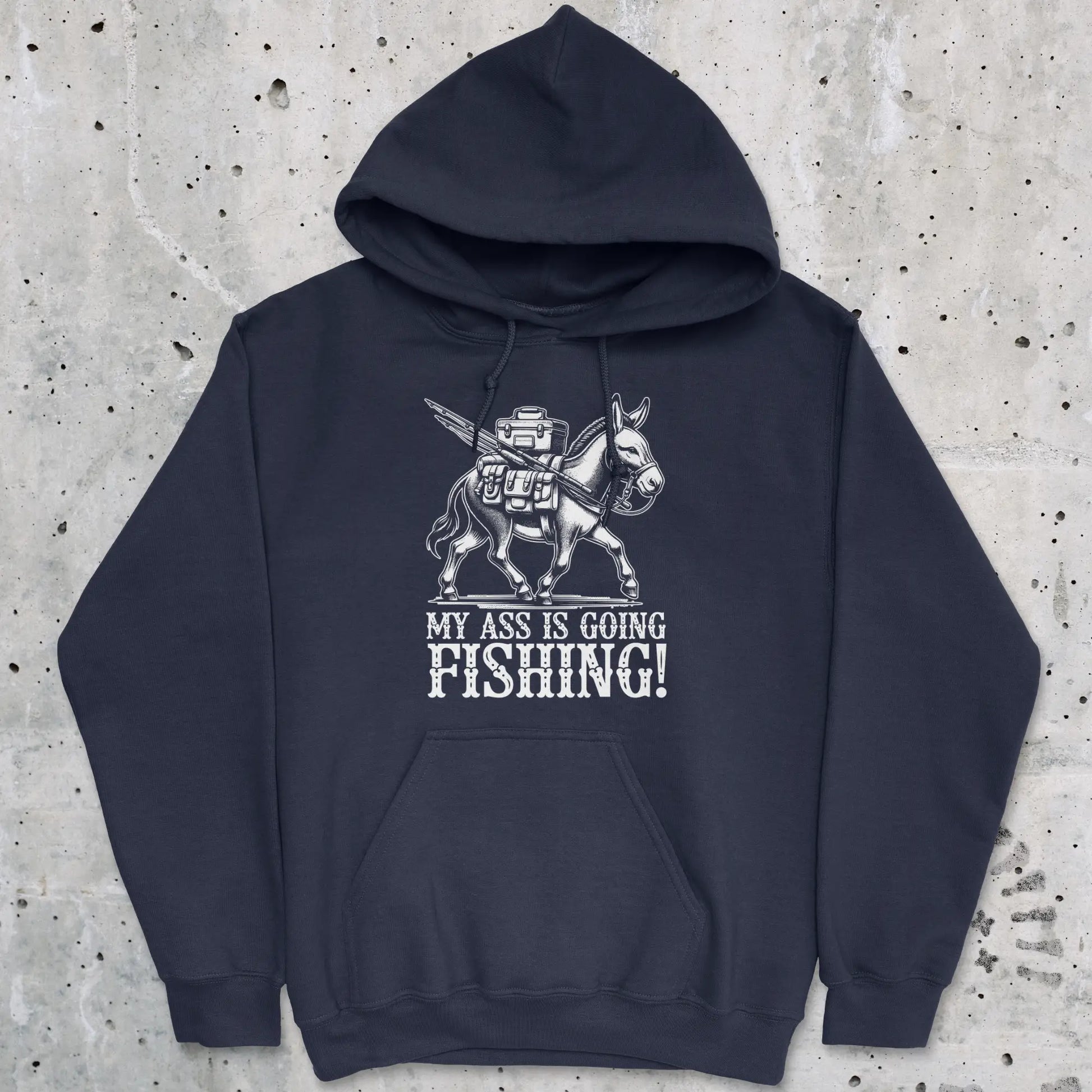 Navy, My Ass is Going Fishing! Hoodie – fish-room