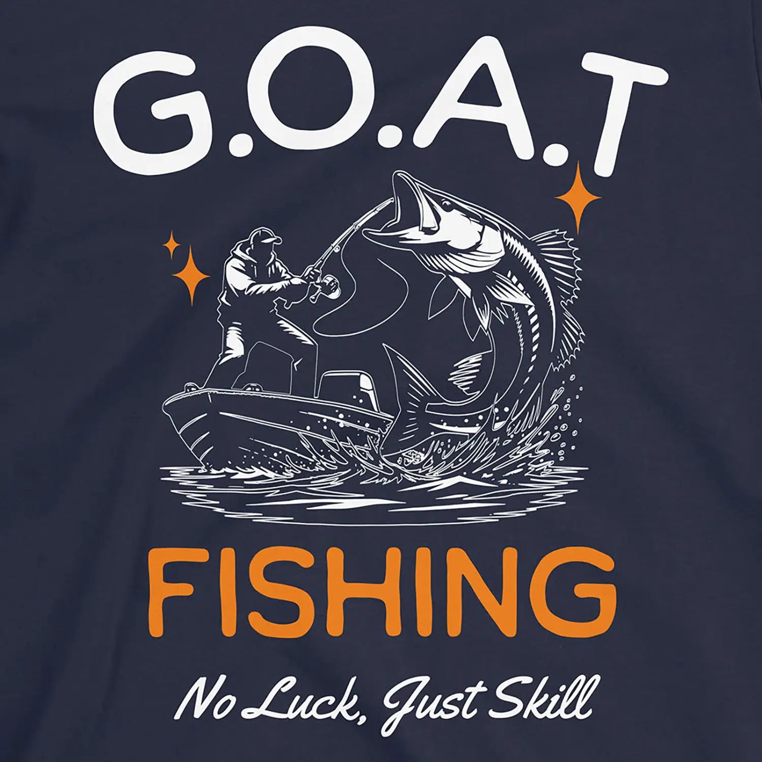 Navy, GOAT Fishing Tee – fish-room