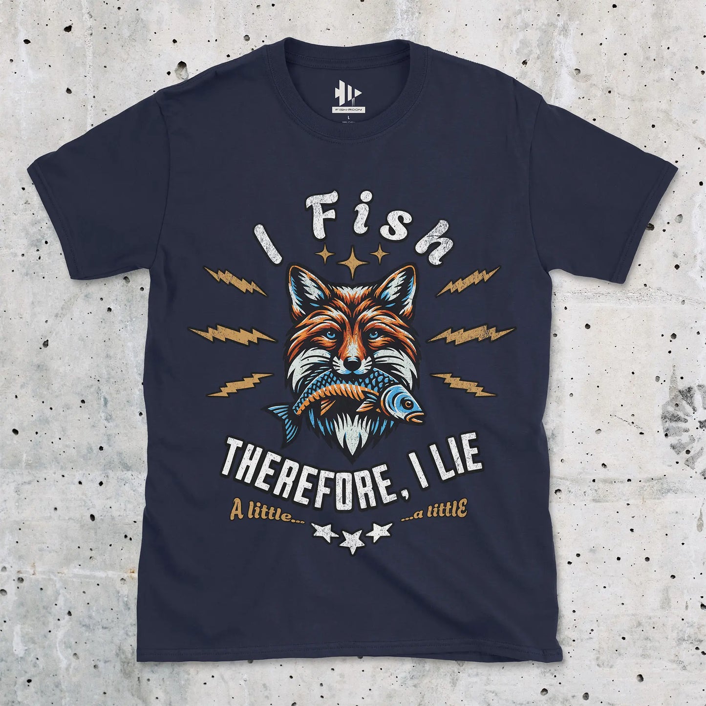 Navy, I Fish, Therefore I Lie... A Little Tee – fish-room