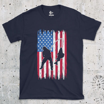 Navy, Fishing USA Tee – fish-room