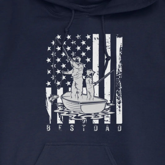 Navy, Best Dad Hoodie – fish-room