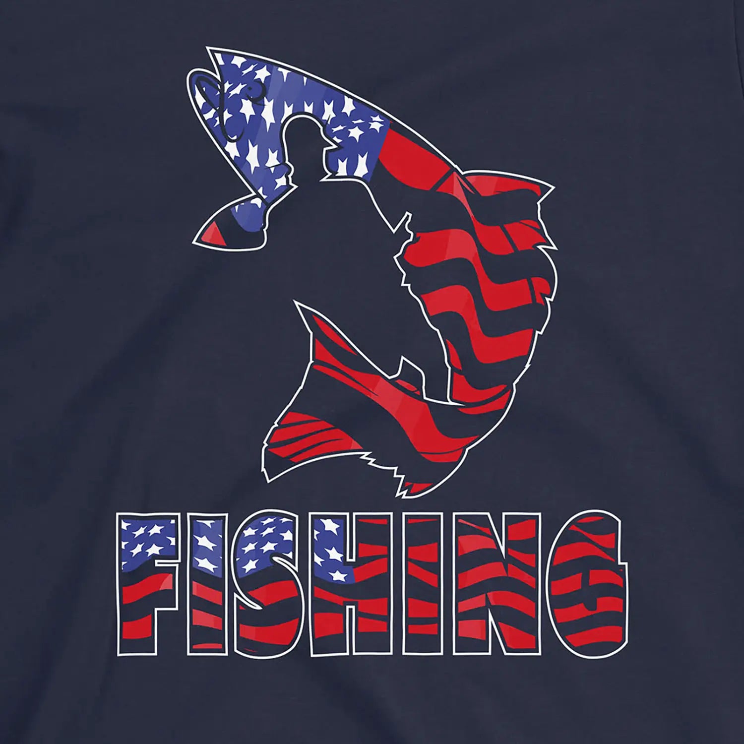 Navy, Fishing USA Tee – fish-room