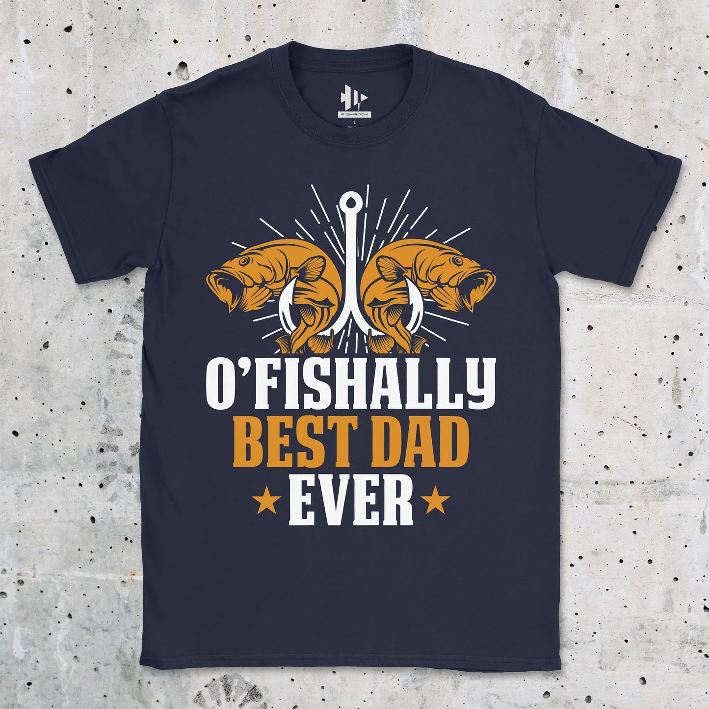 Navy, O'Fishally Best Dad Ever Tee – fish-room