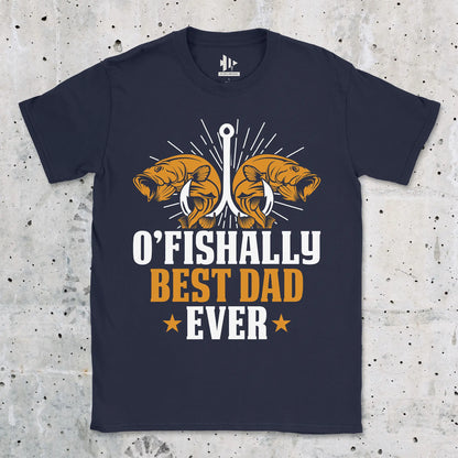 Navy, O'Fishally Best Dad Ever Tee – fish-room