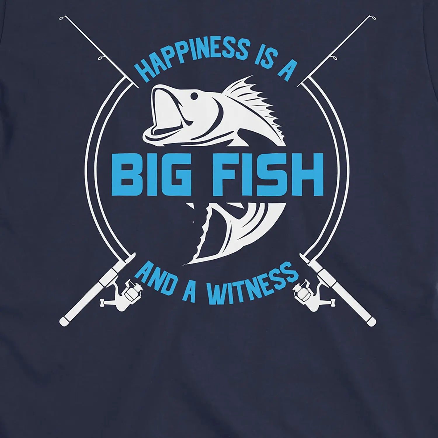 Navy, Big Fish Happiness Tee – fish-room
