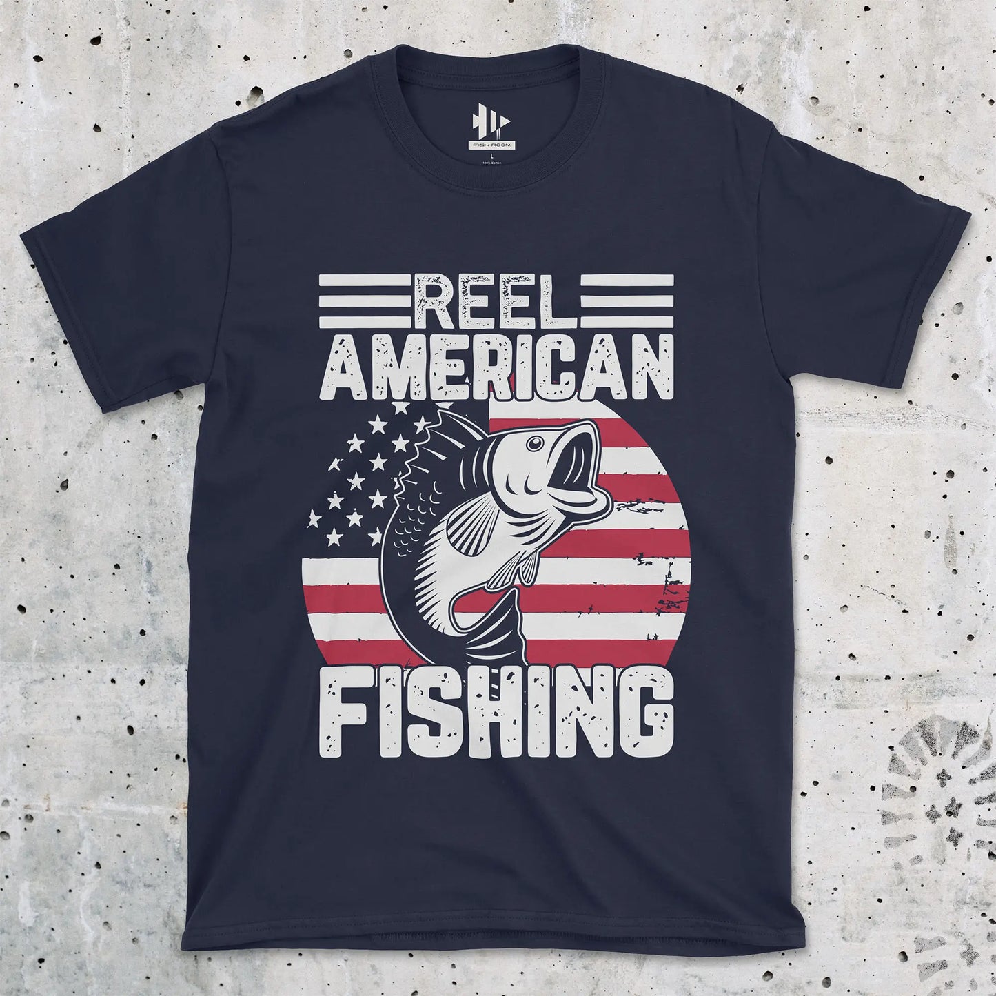 Navy, Reel American Fishing Tee – fish-room