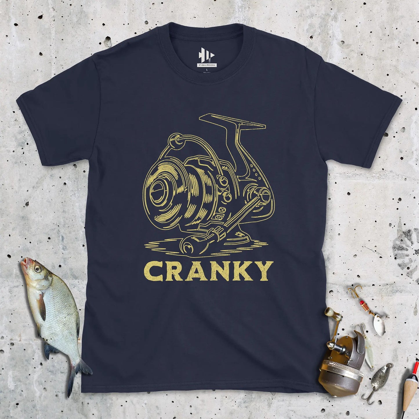 Navy, Cranky Tee – fish-room