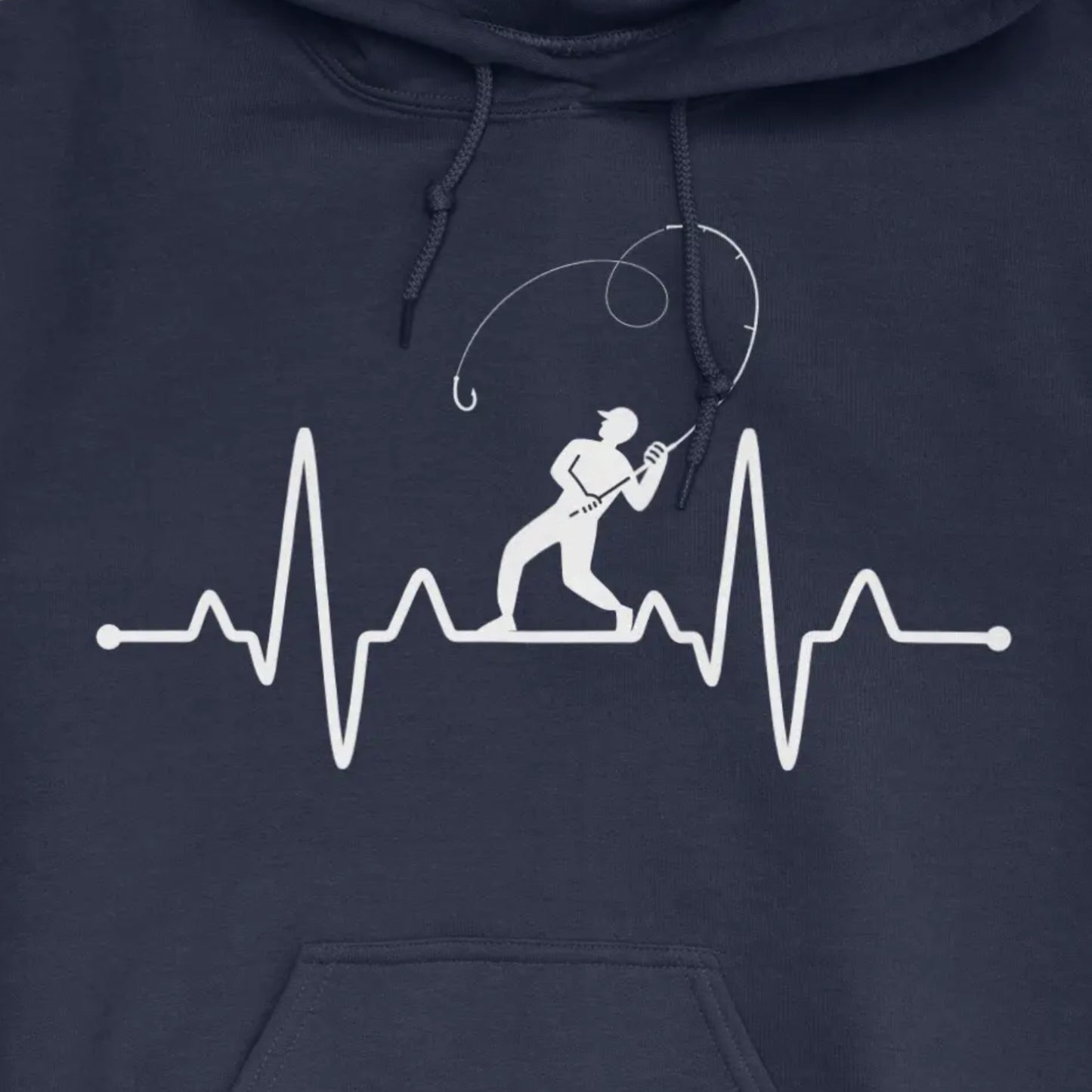 Navy, Fisherman's Heart Line Hoodie – fish-room