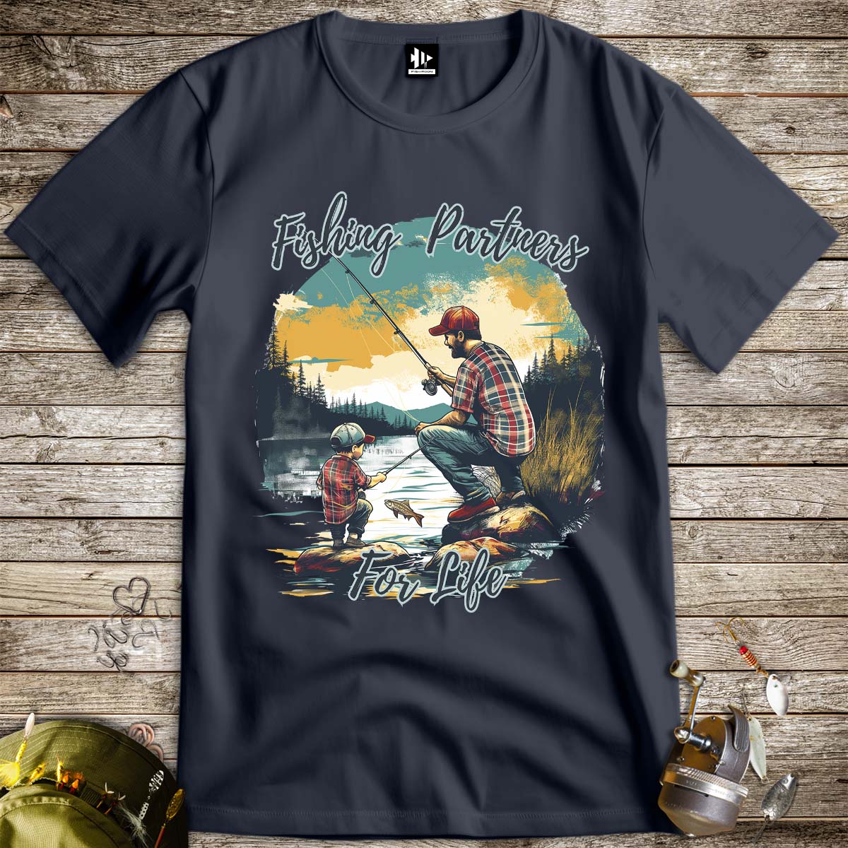 Fishing Partners for Life Tee-funny fishing t shirt-FISH-ROOM LLC