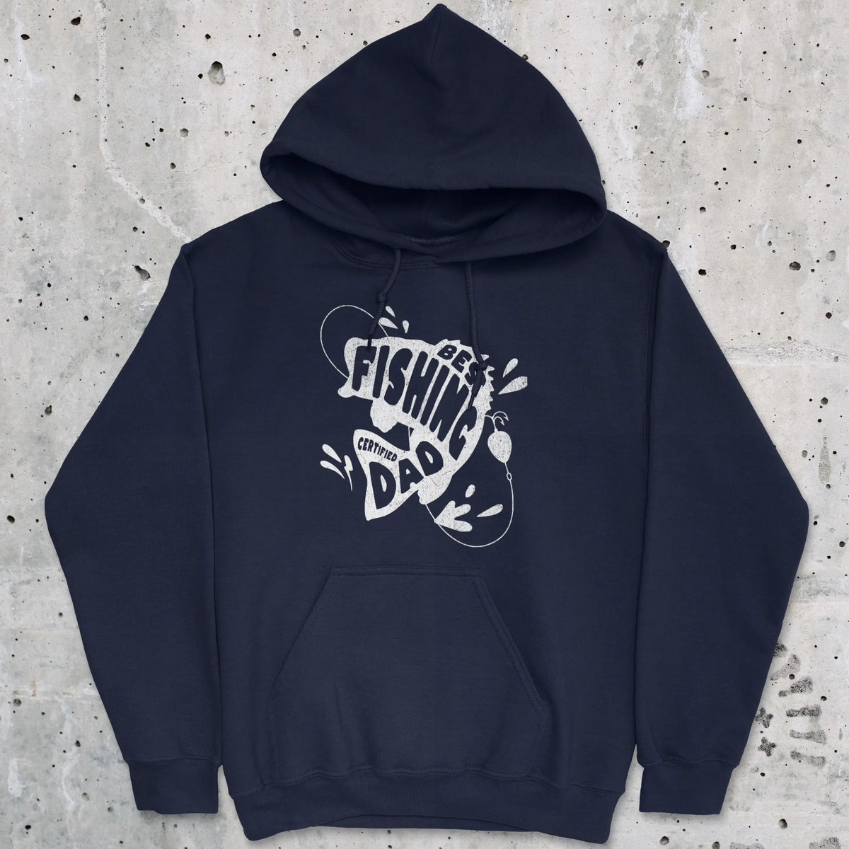 Navy, Certified Best Fishing Dad Hoodie – fish-room