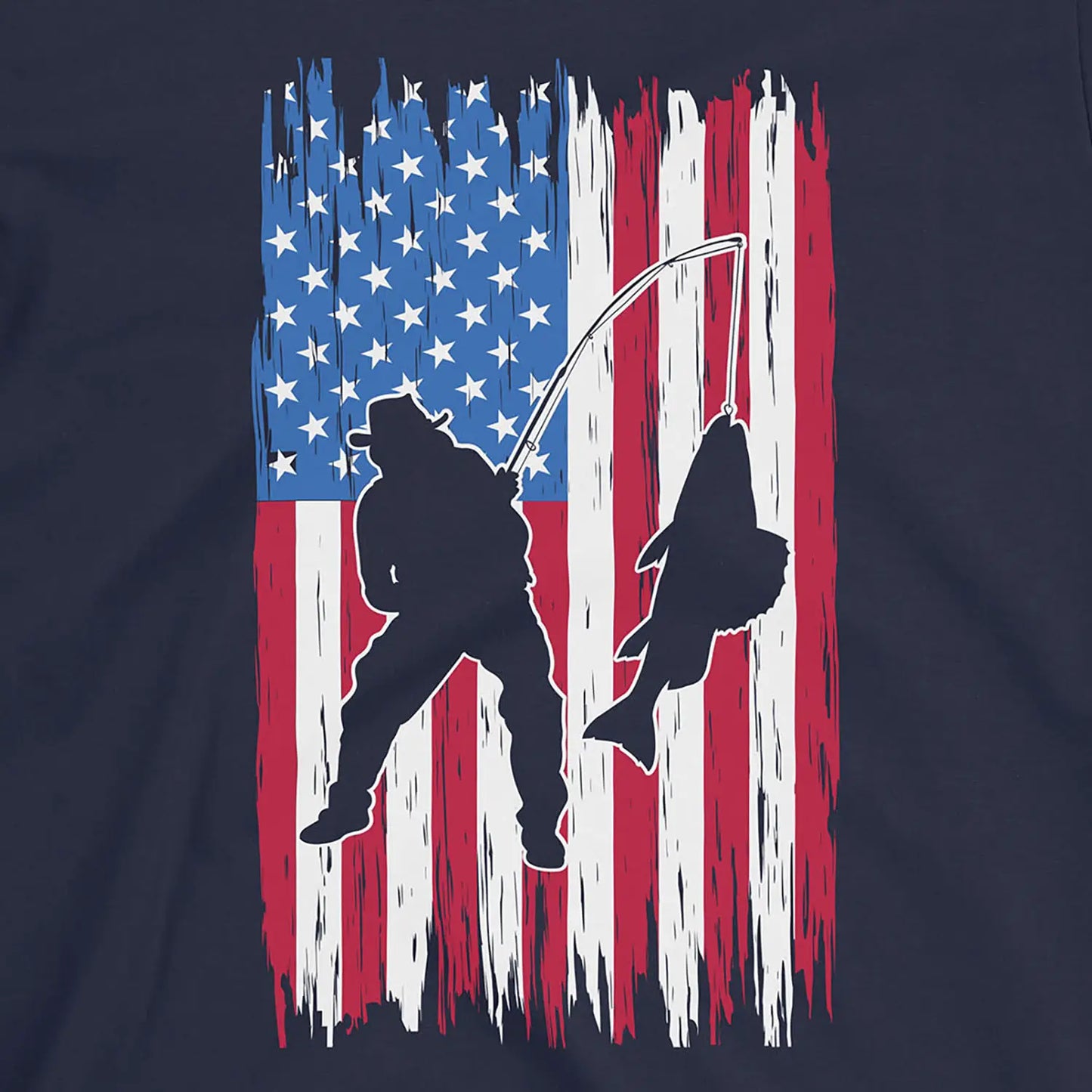 Navy, Fishing USA Tee – fish-room