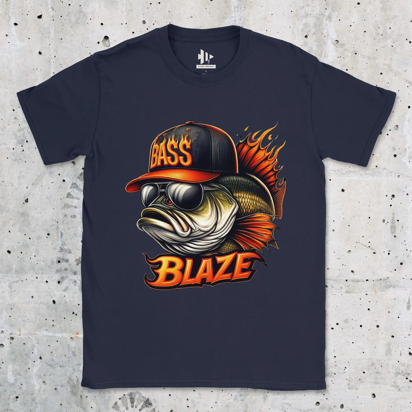 Navy, Bass Blaze Tee – fish-room