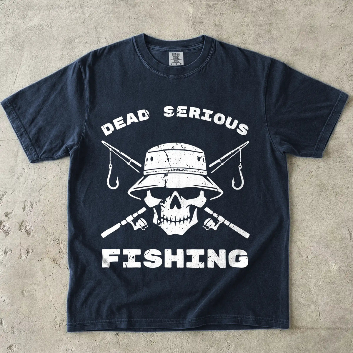 Navy, Dead Serious Fishing Tee – fish-room