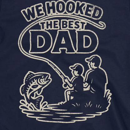 Navy, We Hooked the Best Dad Tee – fish-room