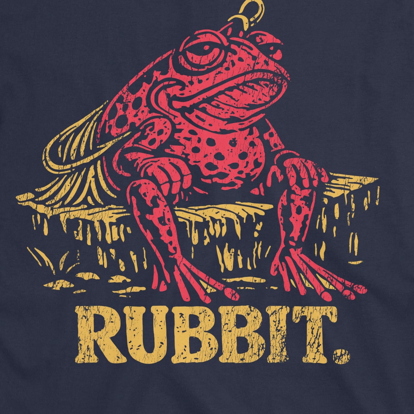 Navy, Rubbit Frog Lure Fishing Tee – fish-room