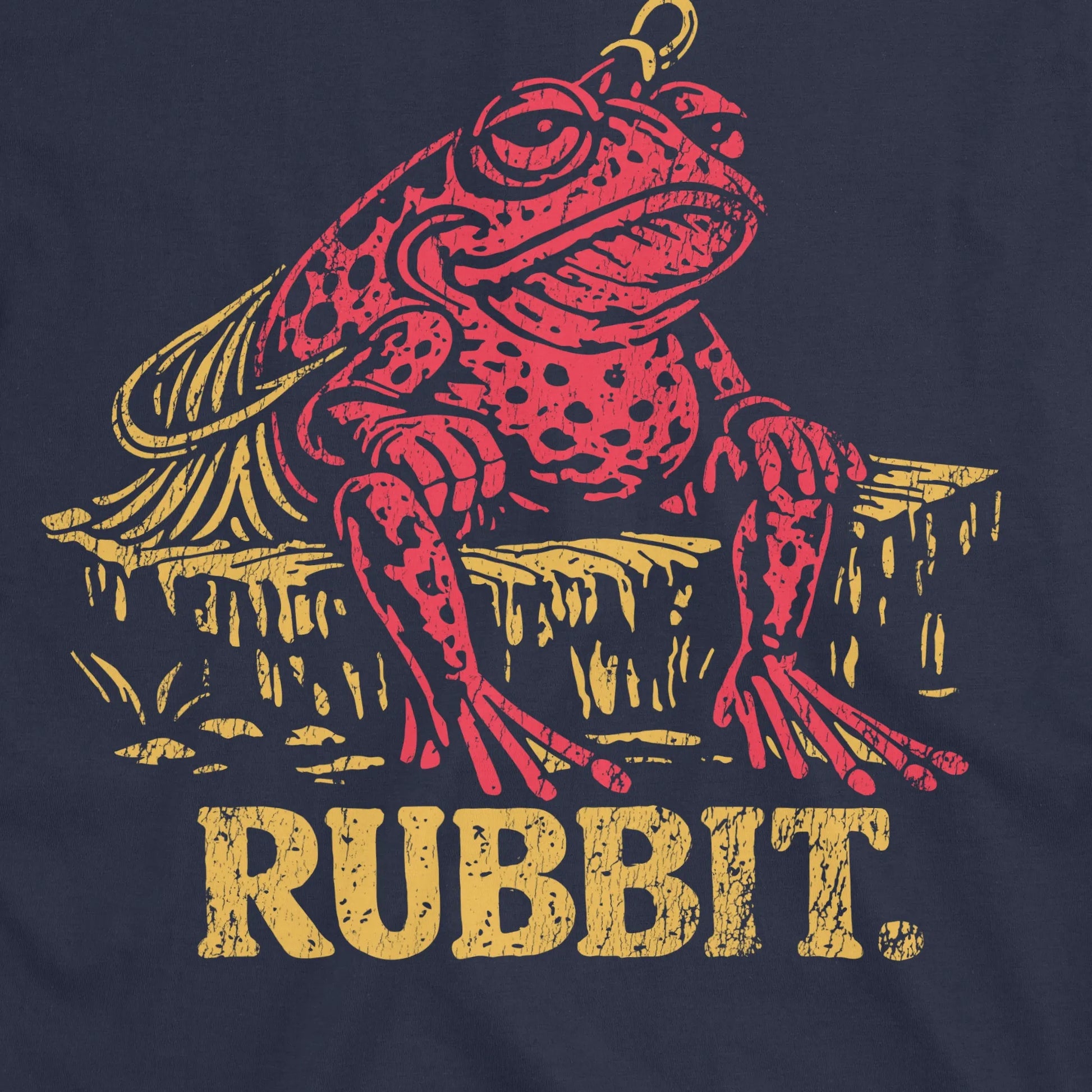 Navy, Rubbit Frog Lure Fishing Tee – fish-room