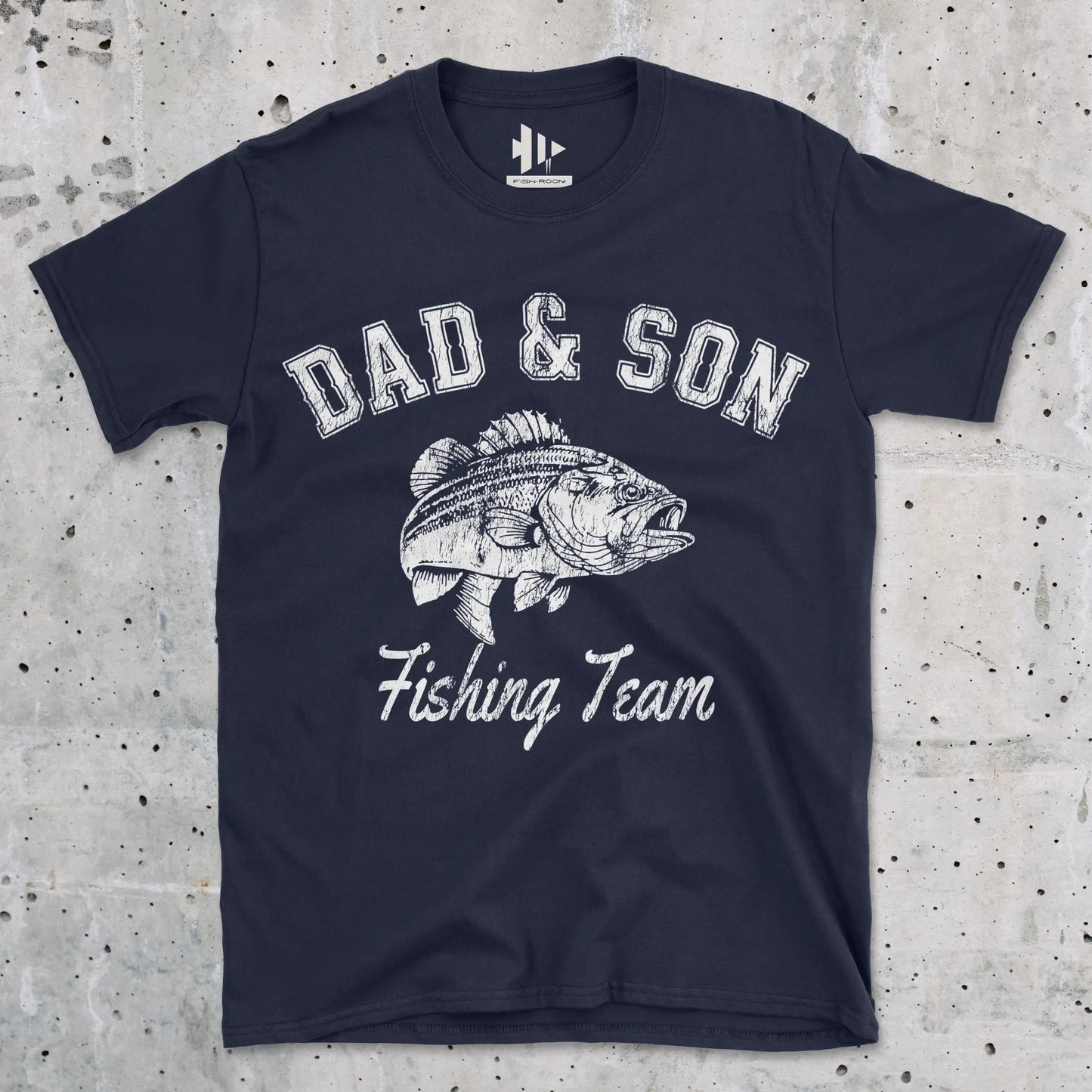Navy, Dad and Son Fishing Team Tee – fish-room
