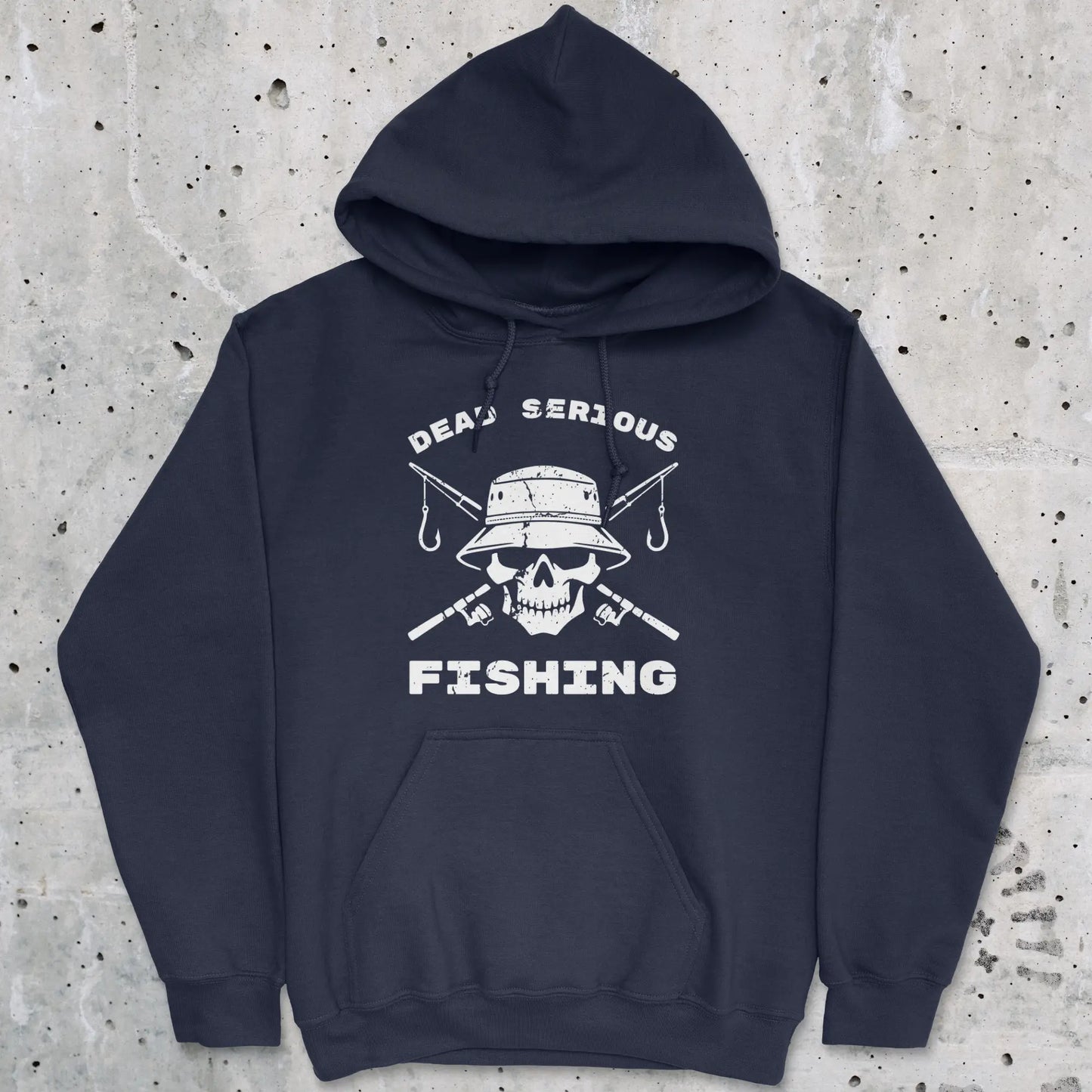 Navy, Dead Serious Fishing Hoodie – fish-room