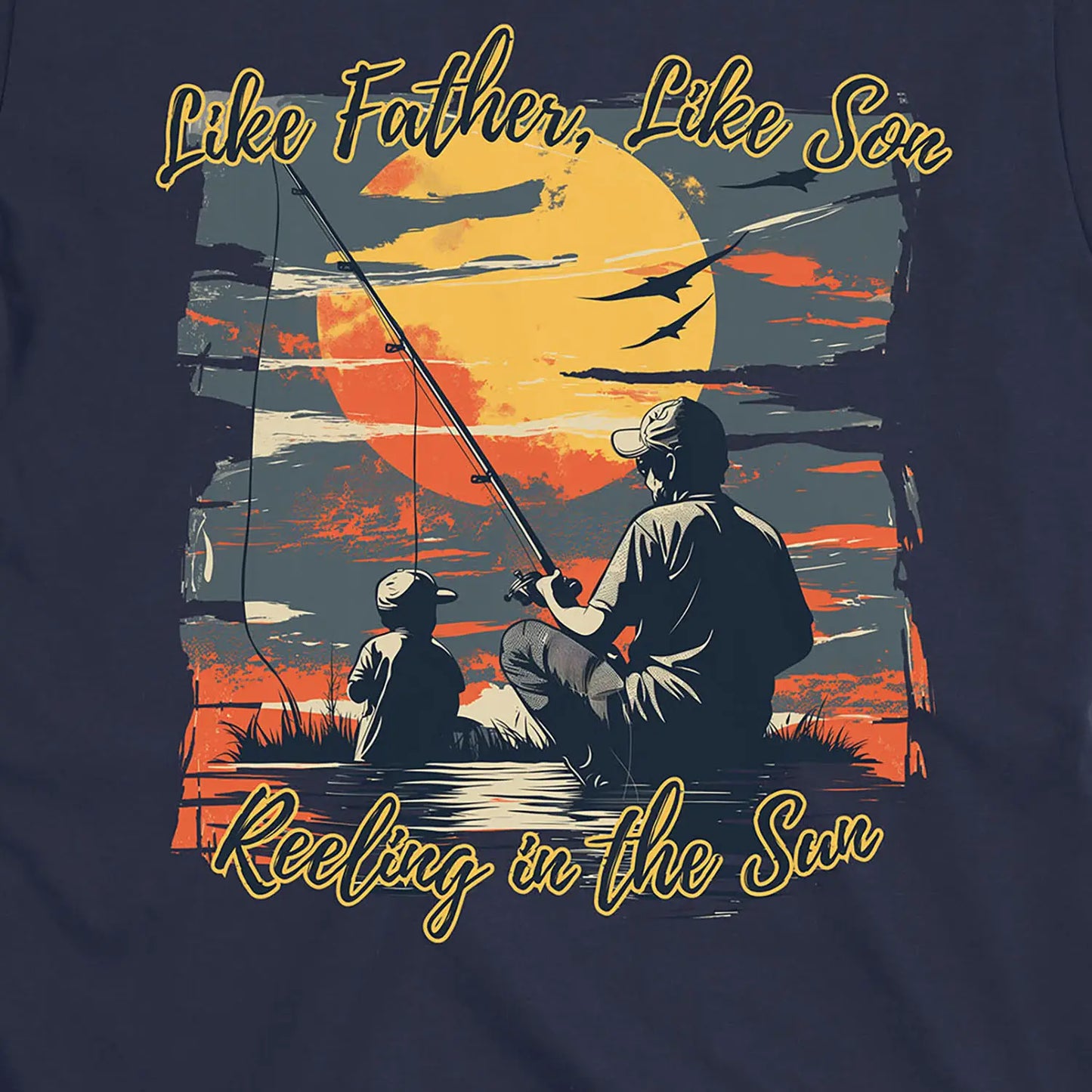 Navy, Like Father Like Son Tee – fish-room