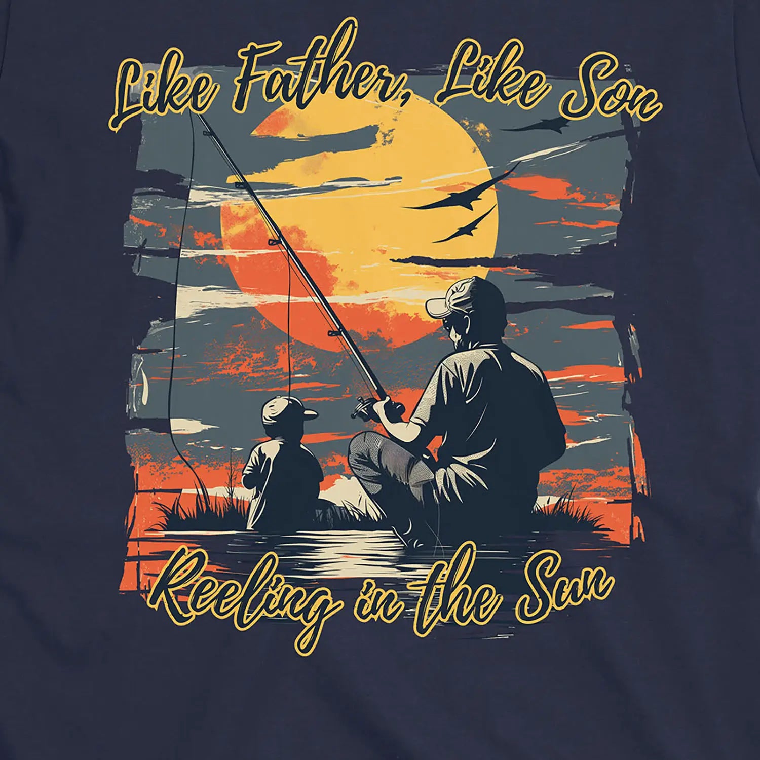 Navy, Like Father Like Son Tee – fish-room
