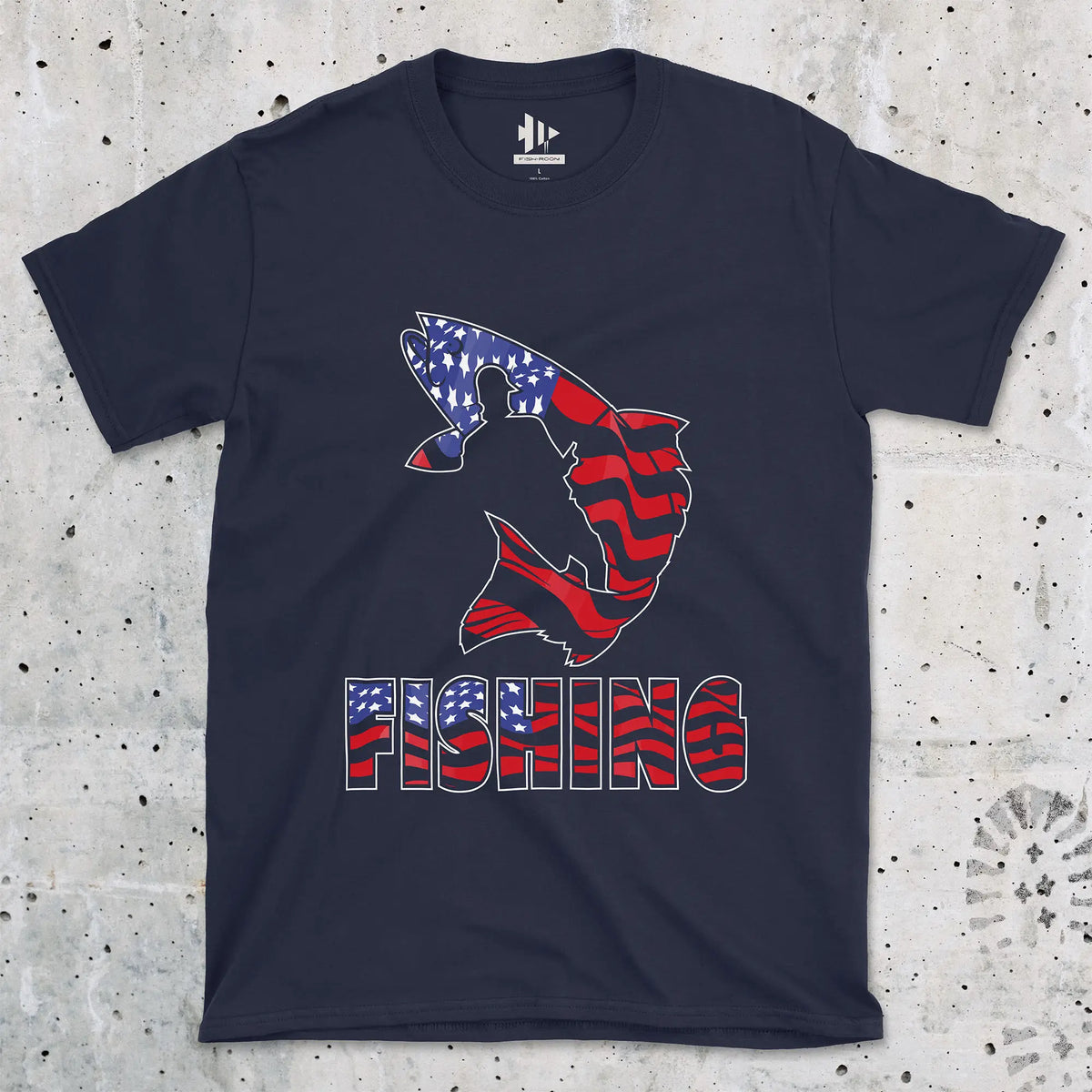 Navy, Fishing USA Tee – fish-room
