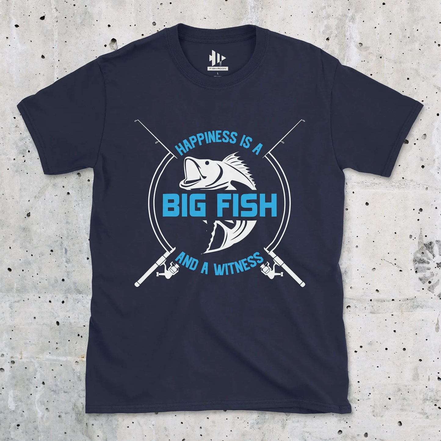 Navy, Big Fish Happiness Tee – fish-room