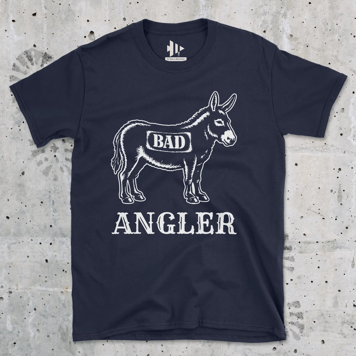 Navy, Bad Ass Angler Tee – fish-room