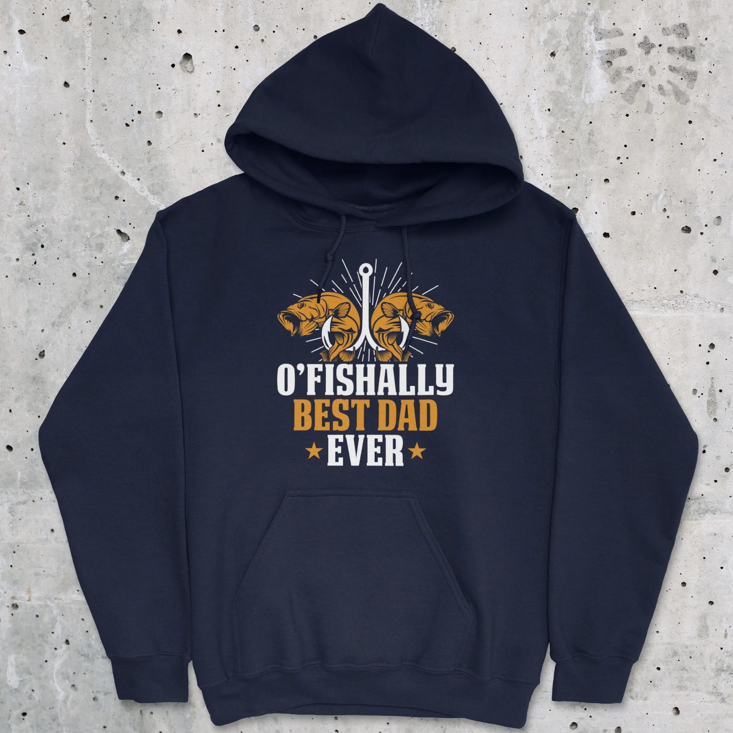 Navy, O'Fishally Best Dad Ever Hoodie – fish-room