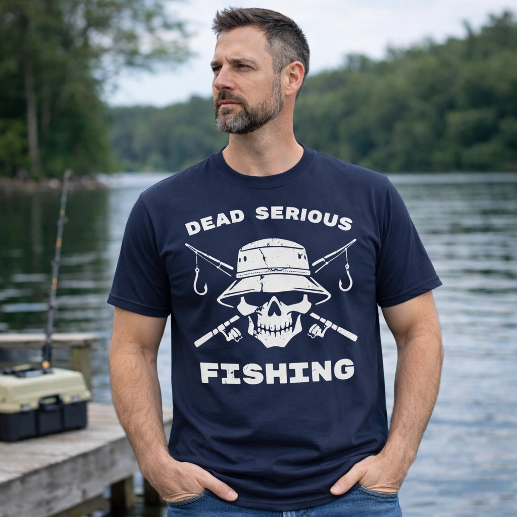 Navy, Dead Serious Fishing Tee – fish-room