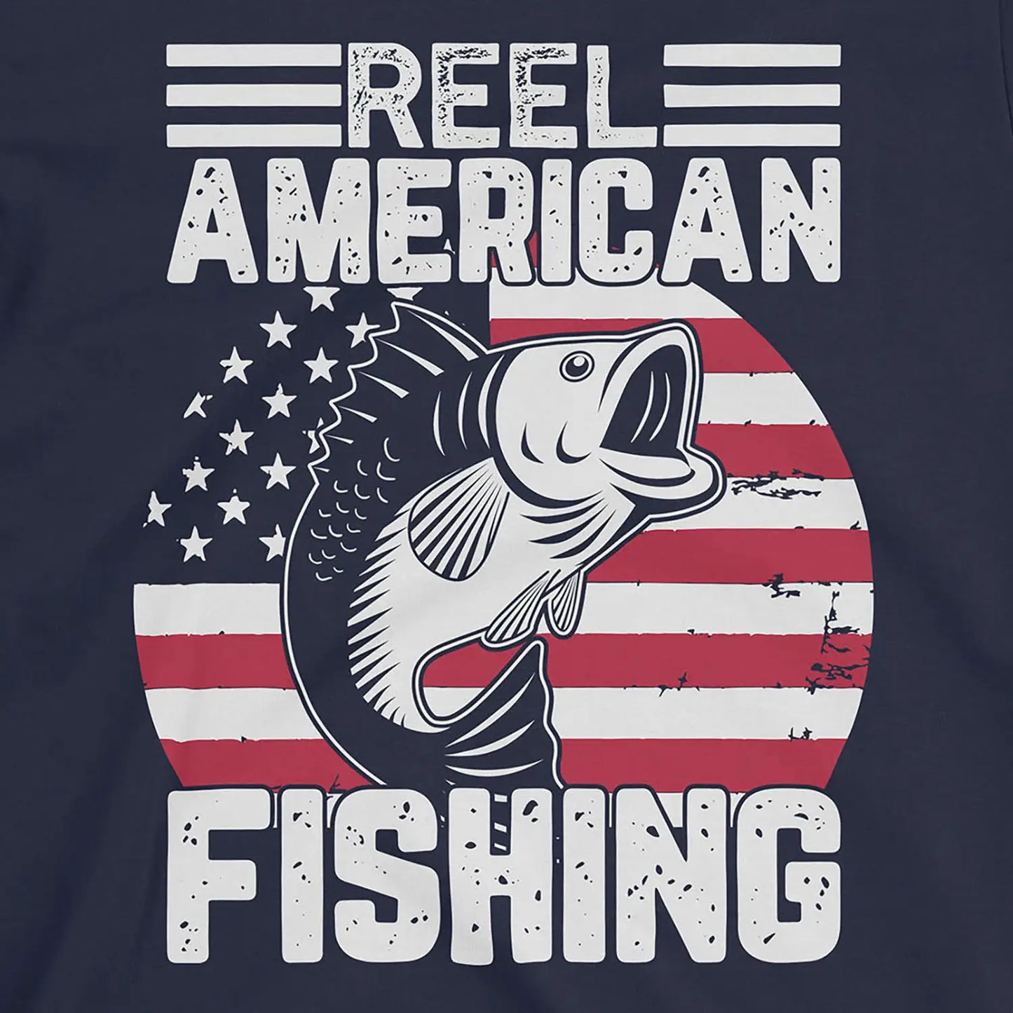Navy, Reel American Fishing Tee – fish-room