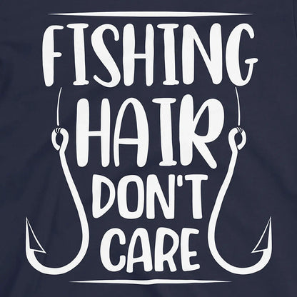 Navy, Fishing Hair Don't Care Tee – fish-room