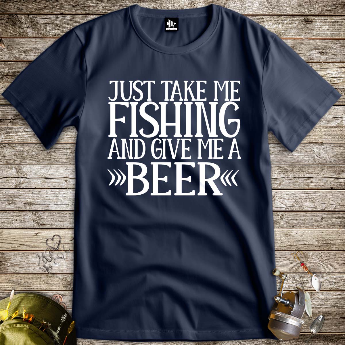 Just Take Me Fishing Tee-funny fishing t shirt-FISH-ROOM LLC