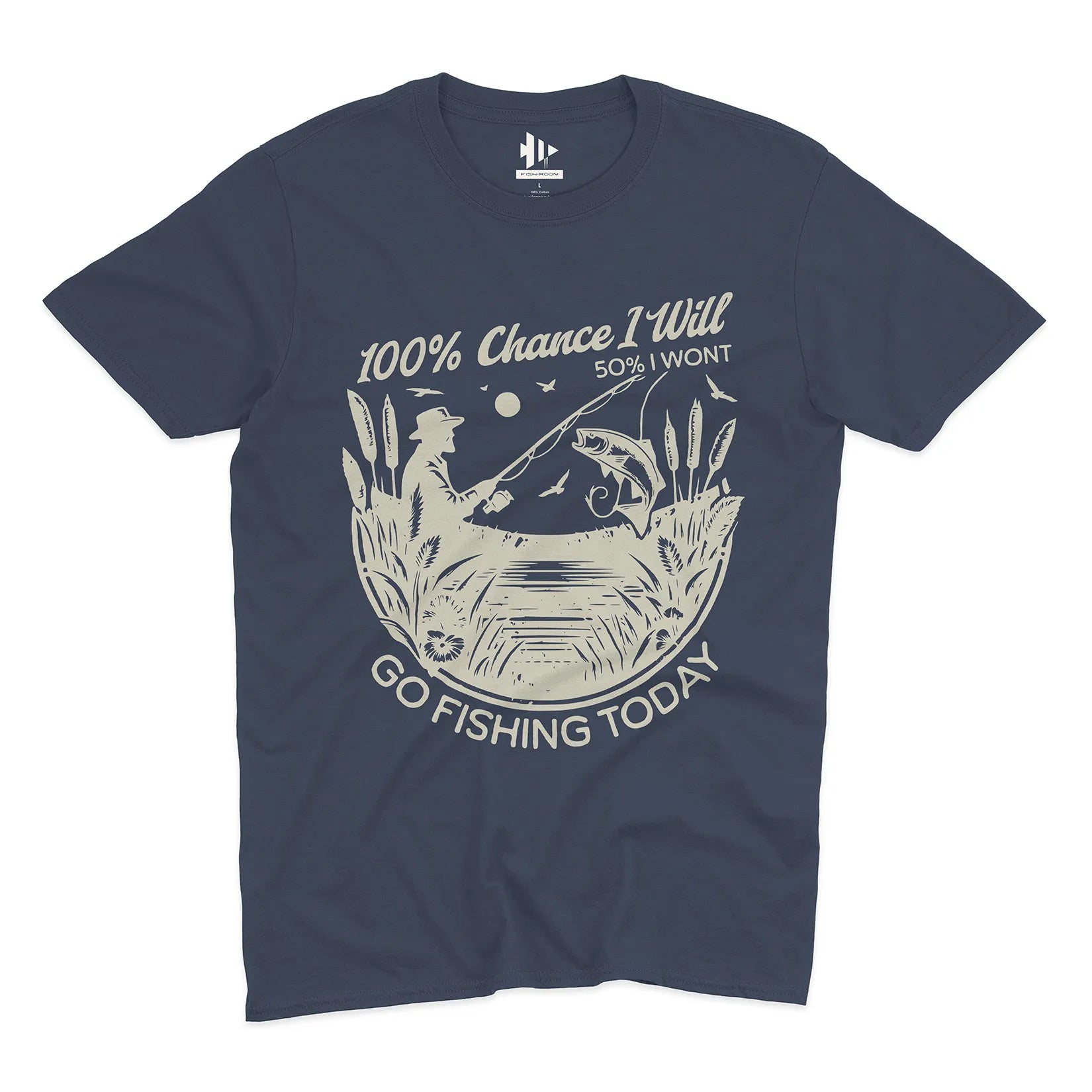 100% Fishing Day Tee