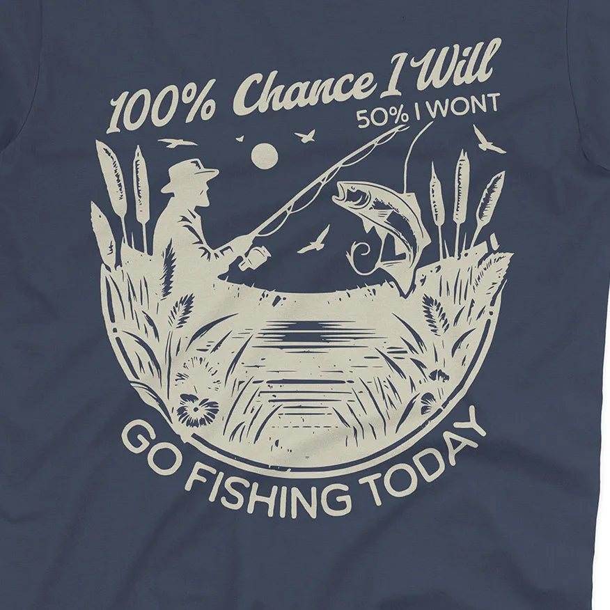 100% Fishing Day Tee