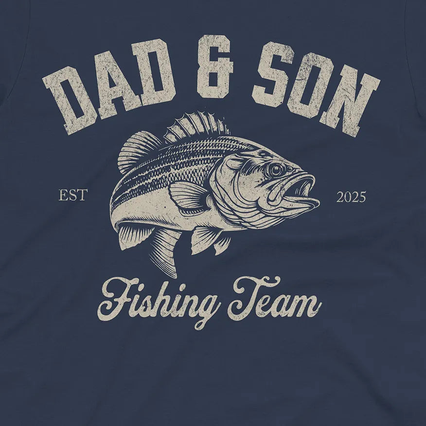 Dad & Son Fishing Team Tee