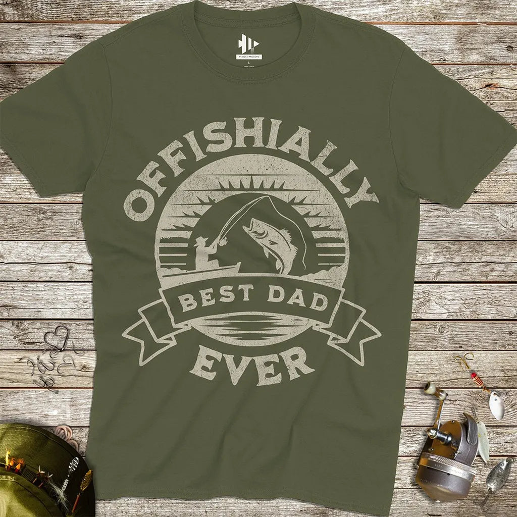 Offishially Best Dad Ever Tee - FISH - ROOM LLC